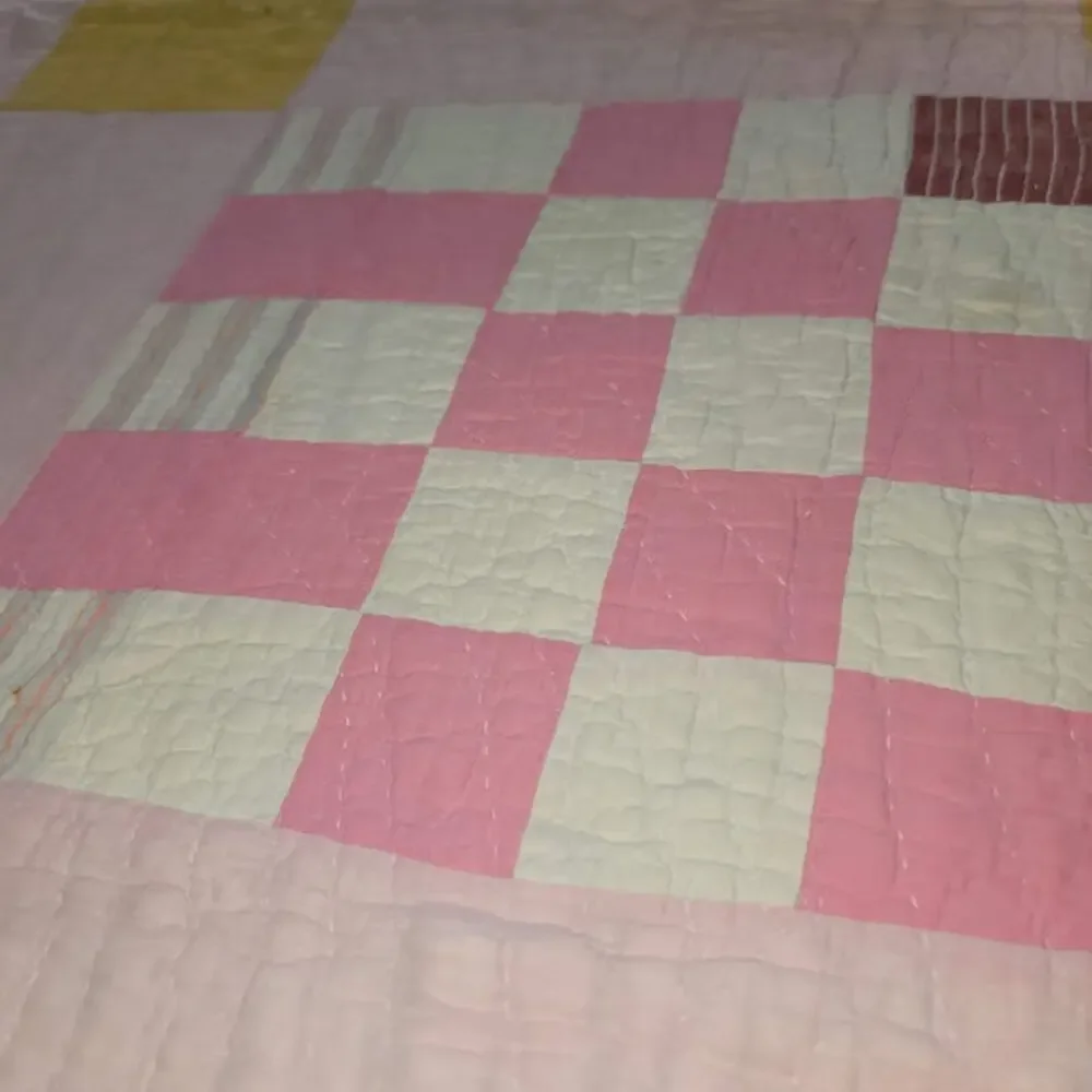 Vintage Handmade Quilt Full or Twin Bedspread Blanket Farmhouse Cabin 56
